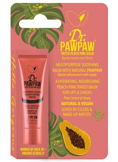 Dr.PAWPAW Dr.PAWPAW Tinted Peach Pink, Multi-Purpose Natural No Fragrance Balm for Hydrating Lips, Skin, Hair, Cuticles, Nails & Beauty Finishing (10 ml)  - Image 1