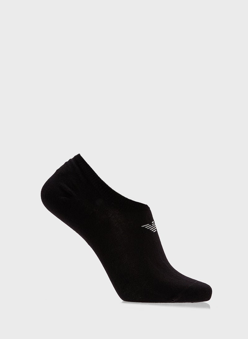 EMPORIO ARMANI 3 Pack Logo Ankle Socks  - Image 3