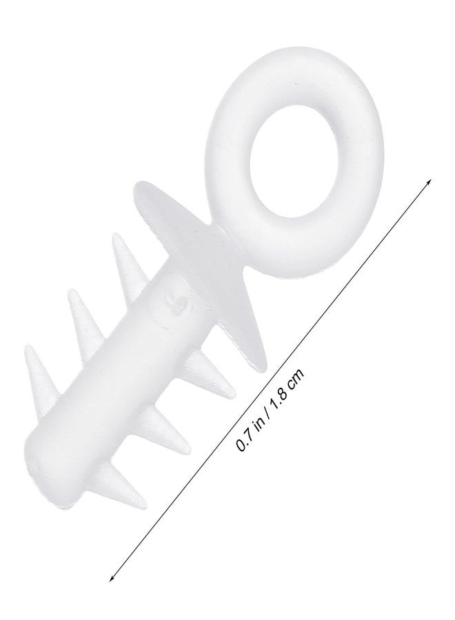 Amosfun 200pcs Foam Ball Cap Christmas Jewelry End Caps for Cords DIY Pumpkin Stems Bracelet End Caps Nonslip Hangers Necklace End Caps Cord End Cap Plastic Decorative Tree Big Ball - Image 2