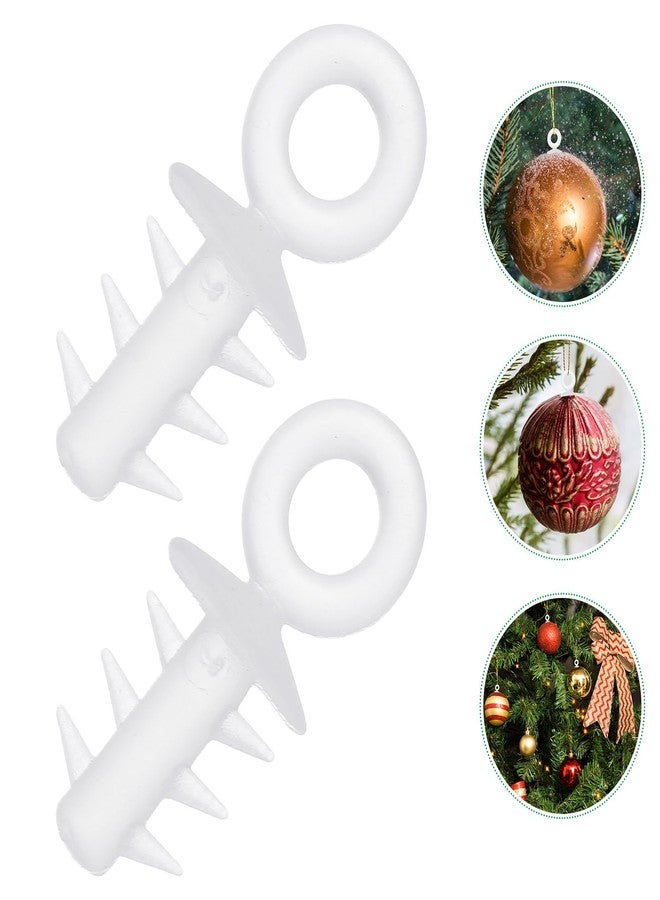 Amosfun 200pcs Foam Ball Cap Christmas Jewelry End Caps for Cords DIY Pumpkin Stems Bracelet End Caps Nonslip Hangers Necklace End Caps Cord End Cap Plastic Decorative Tree Big Ball - Image 3