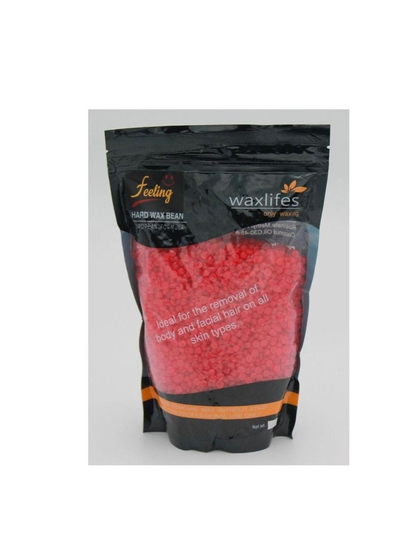 Feeling Hard Wax Beans Red 500g - Image 1