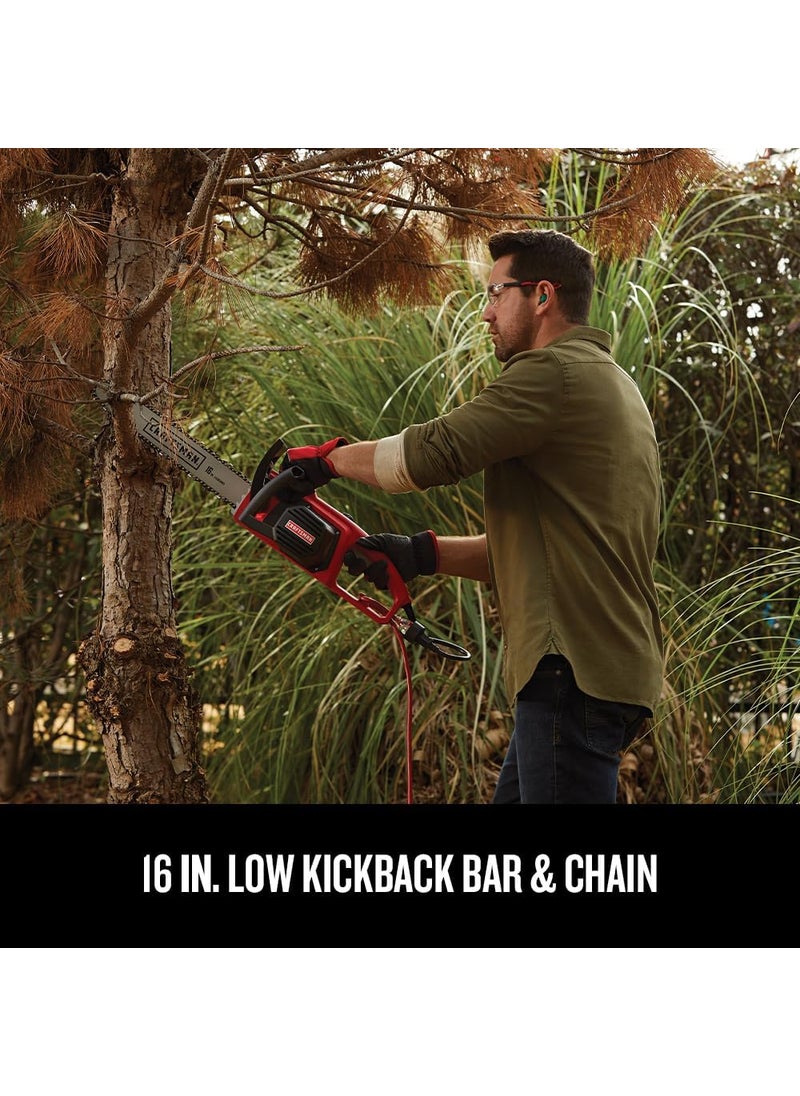 CRAFTSMAN CRAFTSMAN Electric Chainsaw 16 Inch 12 Amp Corded CMECS600  - Image 3