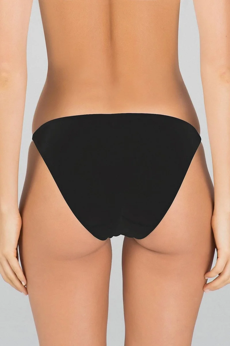 KOM Patternless Cotton Modal Women's Slip Panties Basic Thong 2-Piece