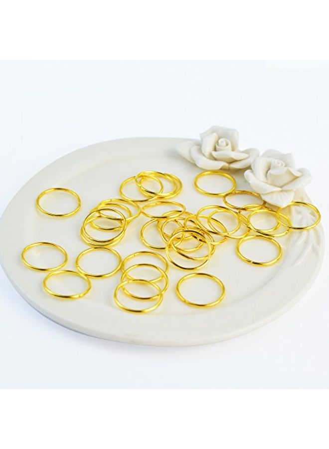 Nydotd 180 Pieces Hair Rings Braid Rings Hair Loop Clips Hair Hoops, 3 Colors, 2 Sizes Women Fashion Hip-Hop Diy Braid Rings Hair Clip Accessories For Hair And Dreadlocks  - Image 5
