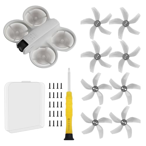 Pidynx Improved VersionDrone Colorful Paddle Propeller for DJI NEO Silent Power Noise Reduction Replacement Compatible with DJI Neo 2 Crystal Gray - Image 1