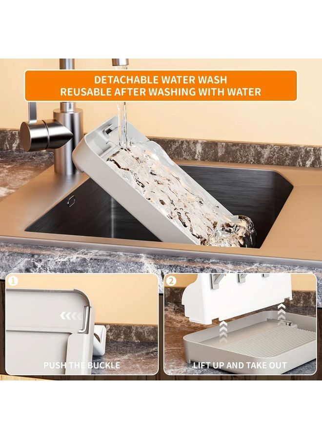 Gray Baby Bottle Drying Rack Multi Layer Hanging Air Dry System Large Capacity Wall Mountable - Image 4