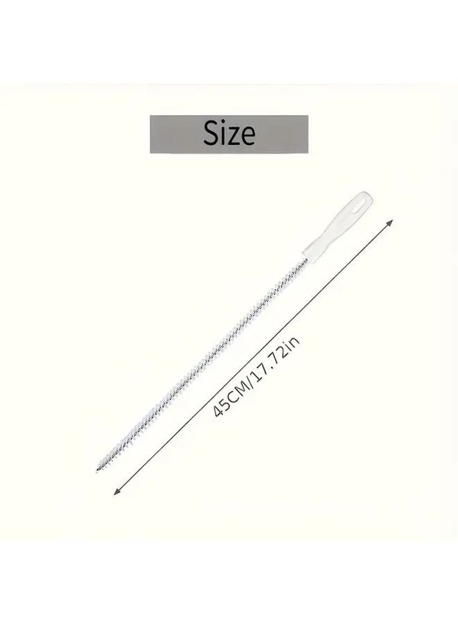 Manual Pipe Cleaner With Long Handle Heavy Duty Drain Snake For Sink Shower Toilet 1pc - Image 5