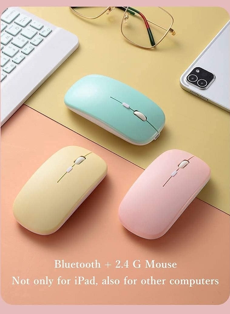 AROAQ iPad 10th Generation Touchpad Keyboard Case Retro Round Key with Mouse Cute Color Keyboard with Trackpad Detachable Touch Keyboard iPad 10 2022 10.9 inch Cover  - Image 4