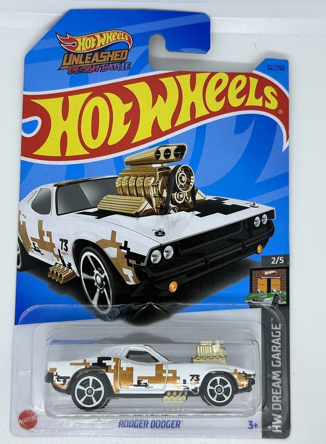 Hot Wheels - Rodger Dodger - HW Dream Garage 2/5-2023 - Unleashed Design Battle - Mint/NrMint Ships Bubble Wrapped in a Box - Image 1