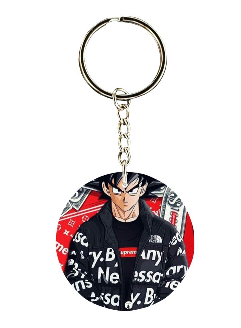 Double Sided Dragon Ball Printed Keychain