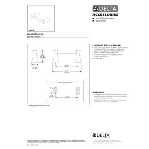 Delta Delta Lahara (1-Pack) Toilet Paper Holder Venetian Bronze Tissue Roll Holder for Bathroom Organization and Storage Pivoting Toilet Tissue Holder Wall Bathroom Accessories 73850-RB - Image 4