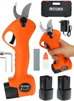 Steiner German 128 Vf 10 Ah Brushless Motor Battery Powered Vineyard Shears Branch Pruning Shears Machine with Bag Orange  - Image 1