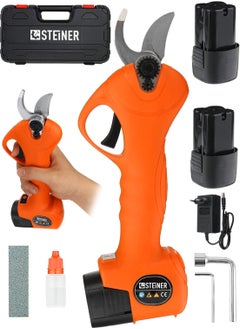 Steiner German 128 Vf 10 Ah Brushless Motor Battery Powered Vineyard Shears Branch Pruning Shears Machine with Bag Orange  - Image 2