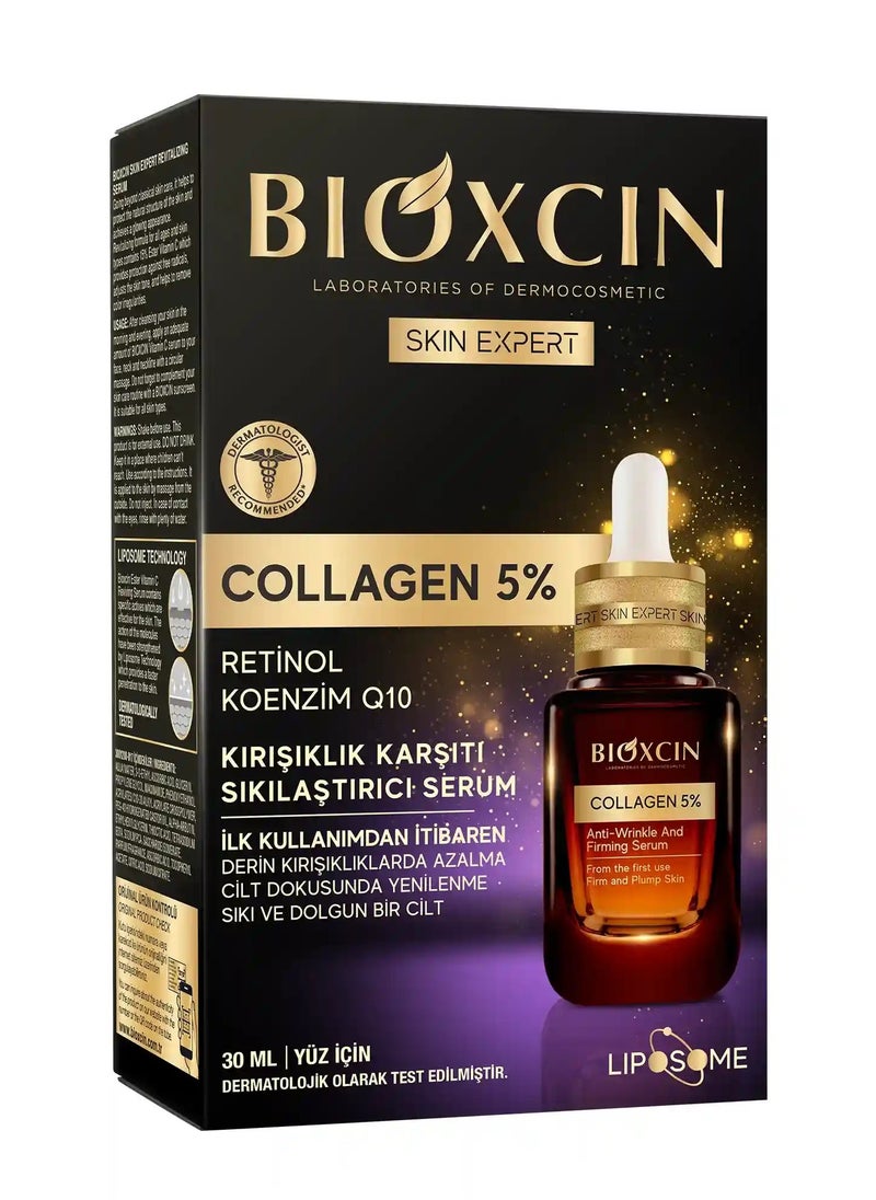 BIOXCIN - COLLAGEN %5 ANTI-WRINKLE AND FIRMING SERUM 30 ML - Image 1