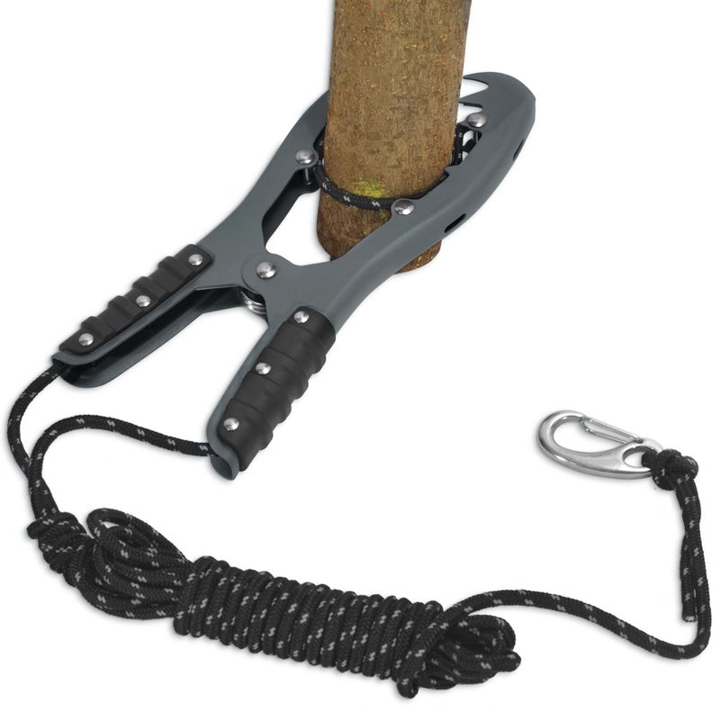 Antidious Kayak Brush Gripper, Kayak Anchor Grip with 16.4ft Paracord and Snap Hook to Anchor Float, Canoe, Boat for Fishing Boating Camping (1PACK, Gray) - Image 1