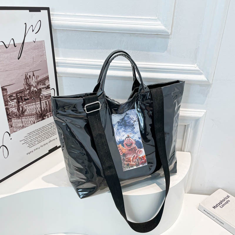 Popular Anime Nezha Tote Bag Women'S Large-Capacity Street Handbag Casual Shopping Bag Single Shoulder Crossbody Bag - Image 1