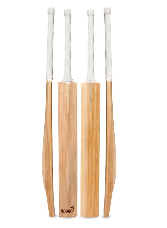 Snaga Premium Kashmir Willow Cricket Bat with Padded Bat Cover, Ready to Play Bat with Visible Grains Suitable for Leather Ball, Hard Tennis Ball, Season Ball (Full Size) - Image 1
