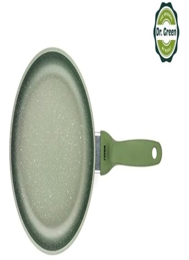 برايت ستون Risoli 20cm Dr. Green Fry Pan – Italian-Made Non-Stick Frying Pan with Triple Layer Greenstone Coating, Scratch-Resistant, PFOA and Nickel Free  - Image 1