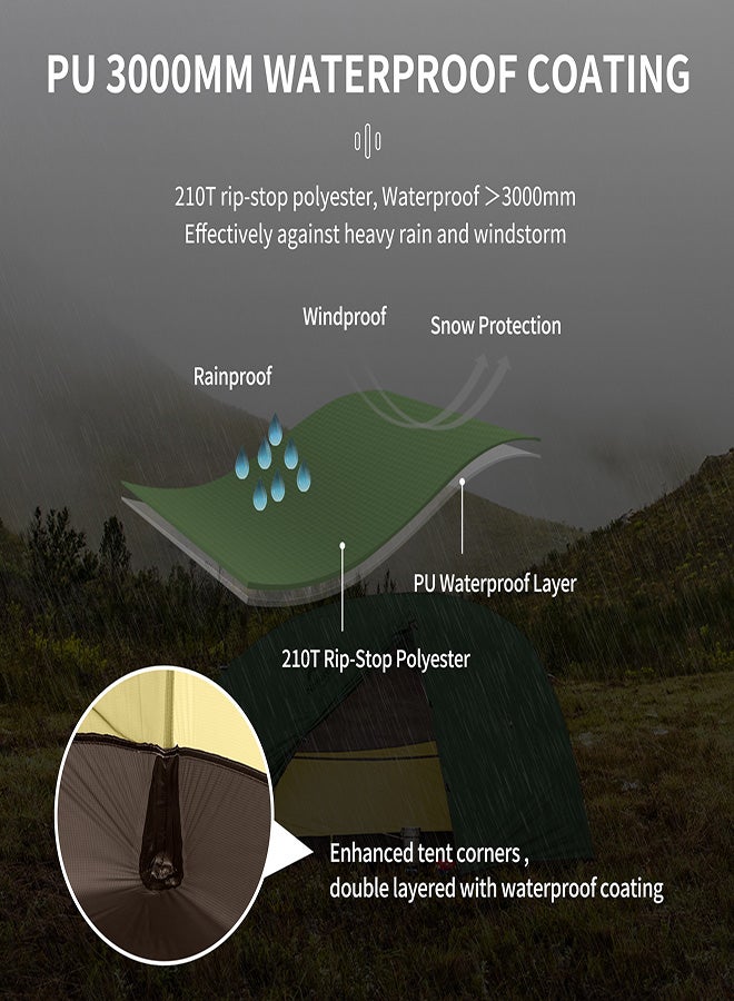 Naturehike Star-River 2 Ultralight 2 Man Tent + Mats - Image 3