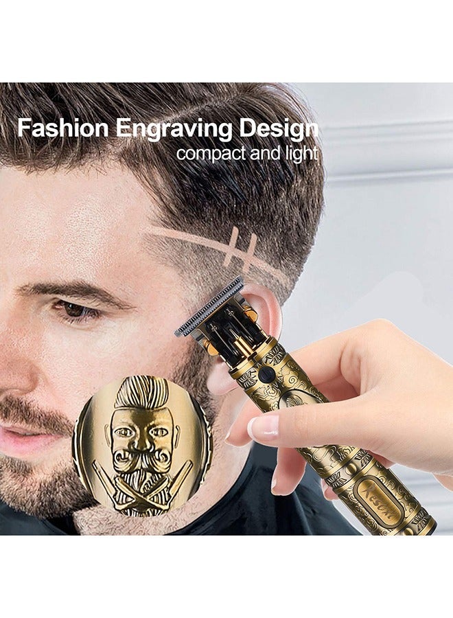 ELTRAZONE Rechargeable Cordless Professional Beard Hair Trimmer With Combs Brush - Image 5