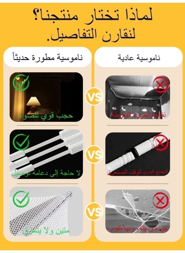 نامالو مظلات سرير، ستائر، ستائر تعتيم، ستائر خيمة سرير فردية، قماش تظليل للطلاب، مظلة سرير، ناموسية، نوم الطلاب، حماية الخصوصية - Image 5