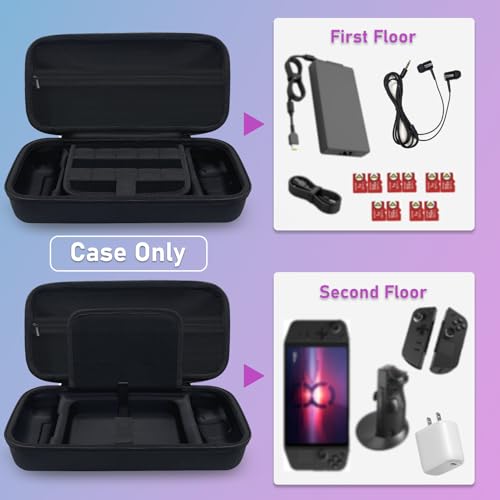 ICIMBI Hard Carrying Case Bag for Lenovo Legion Go Handheld, Travel Storage Case for Lenovo Legion Go Accessories,Charger, Power Bank - Image 2