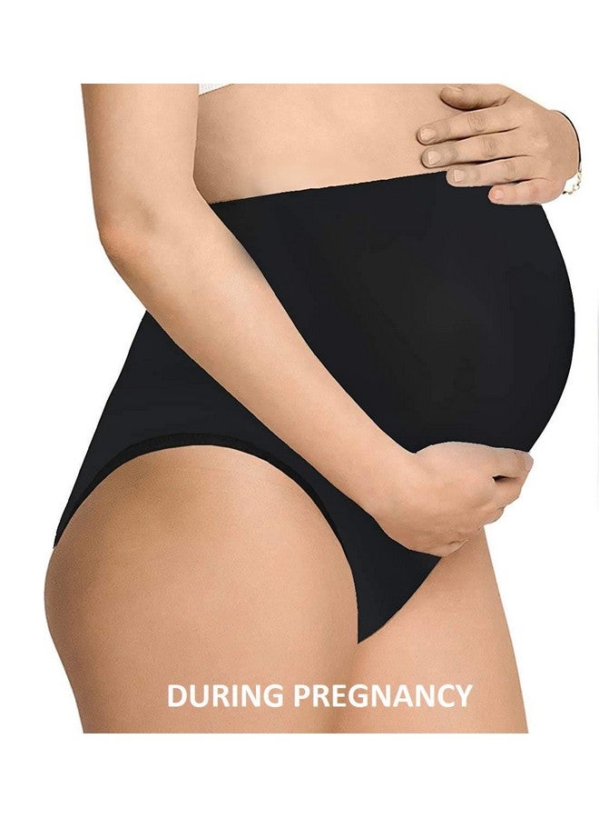مام تو بي مجموعة ملابس داخلية نسائية متعددة الألوان من MomToBe مصنوعة من القطن عالية الخصر للحمل/ملابس داخلية للحمل/ملابس داخلية للحمل/ملابس داخلية للحمل فوق البطن - عبوة من 3 قطع (XXX-Large ومتعددة الألوان) - Image 2