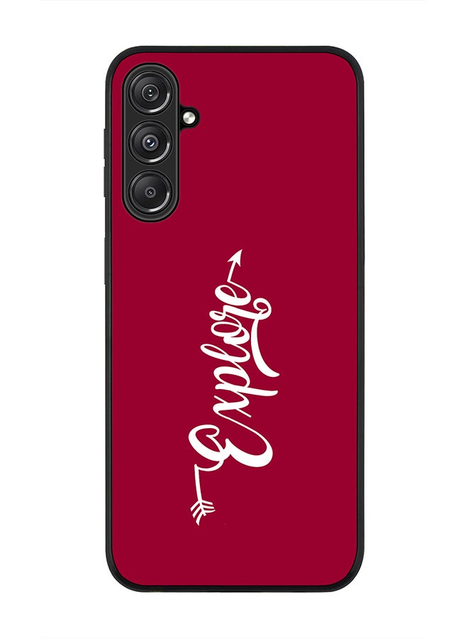Stylizedd Rugged Black Edge case for Samsung Galaxy M34 5G, Custom Slim fit Flexible Anti Drop Thin Phone Case Cover - Explore - Image 1