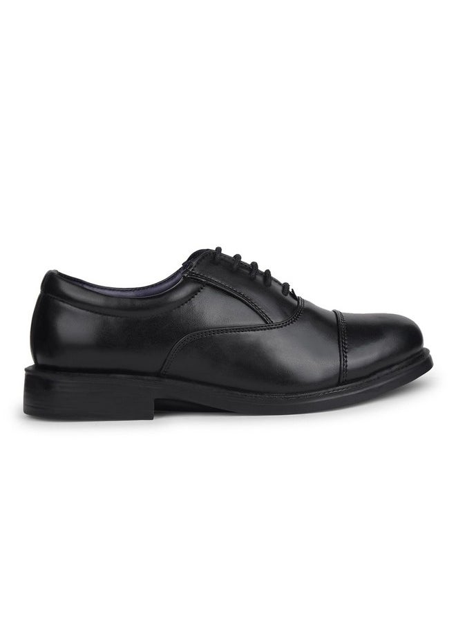Bata - Bata Men Boss-Rig Black Formal Uniform Dress Shoe, 8 UK - Image 1