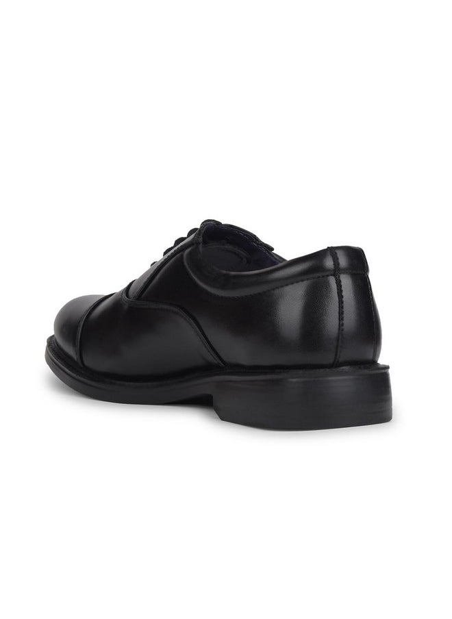 Bata - Bata Men Boss-Rig Black Formal Uniform Dress Shoe, 8 UK - Image 1