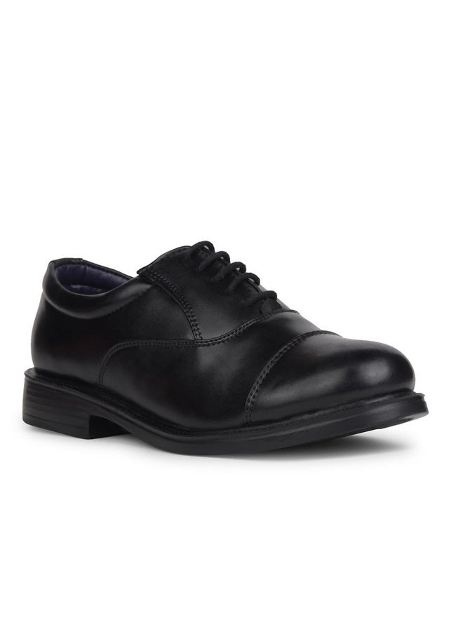 Bata - Bata Men Boss-Rig Black Formal Uniform Dress Shoe, 8 UK - Image 1