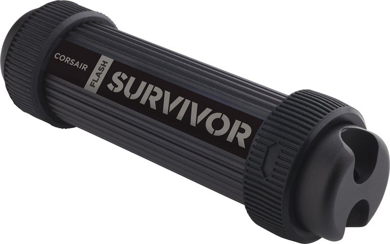 Corsair Flash Survivor Stealth 128GB USB 3.0 Flash Drive, Black - Image 2