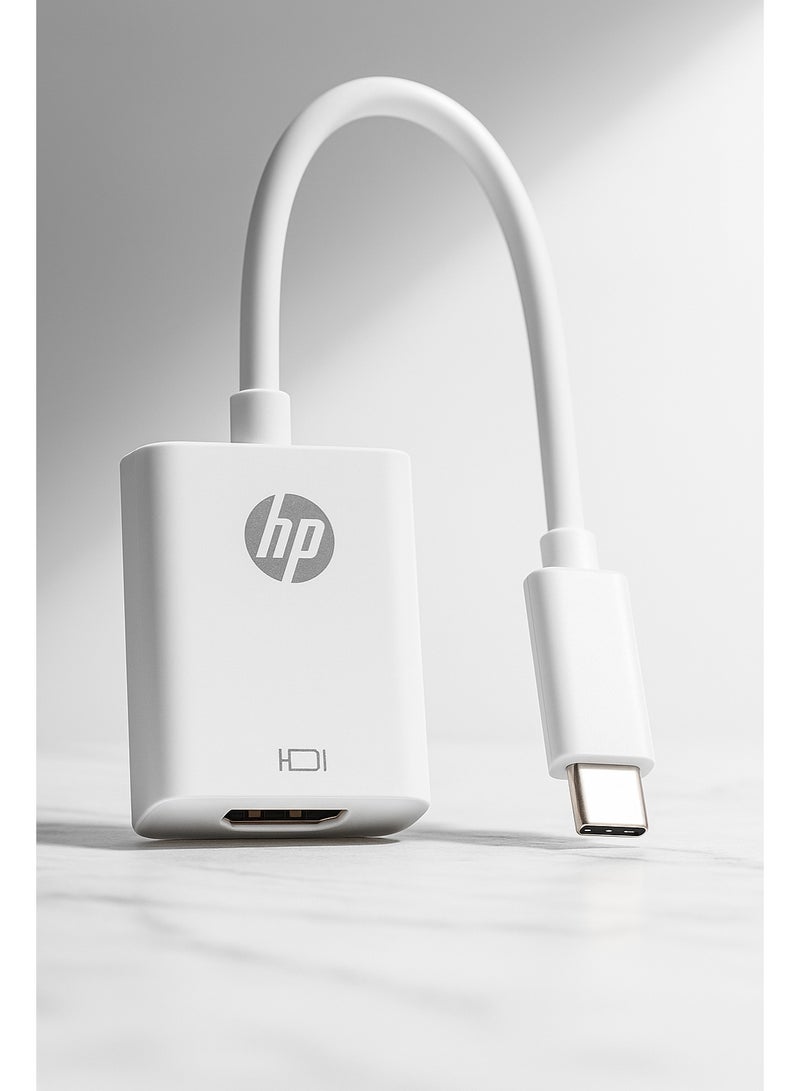 HP USB-C to HDMI Adapter – White – 15cm – Supports Ultra HD 4K Display White - Image 3