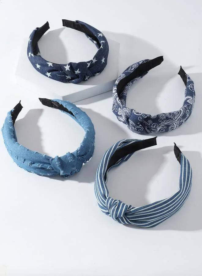 Take Two Take Two Set of 4 - Printed Twist Headband
