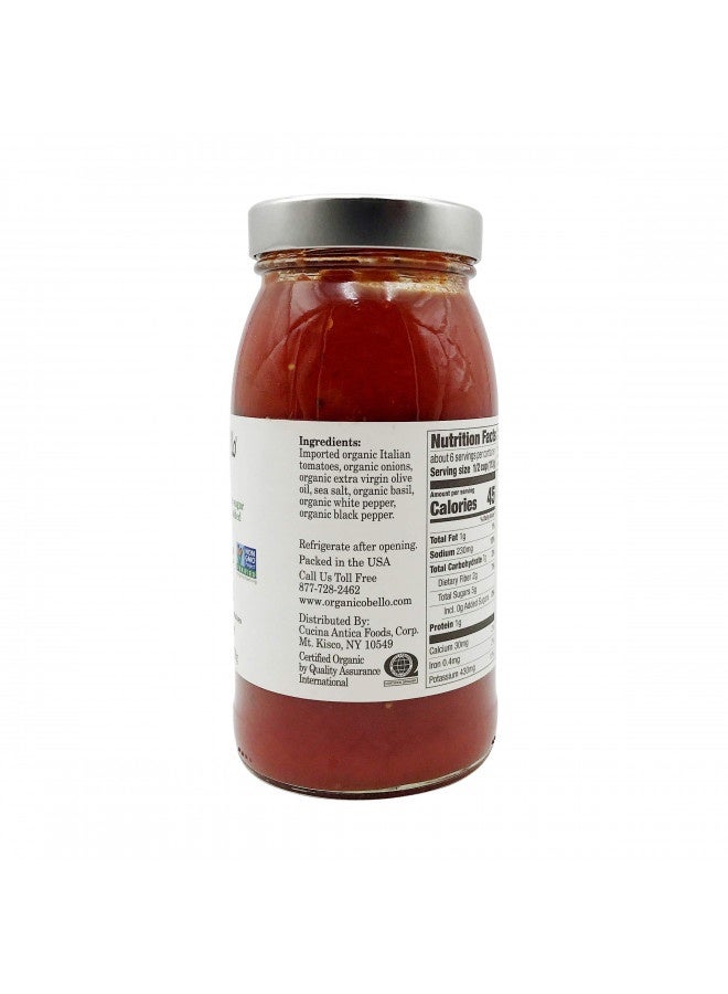 Organico Bello Organic Pasta Sauce Tomato Basil - 25 Oz  - Image 3