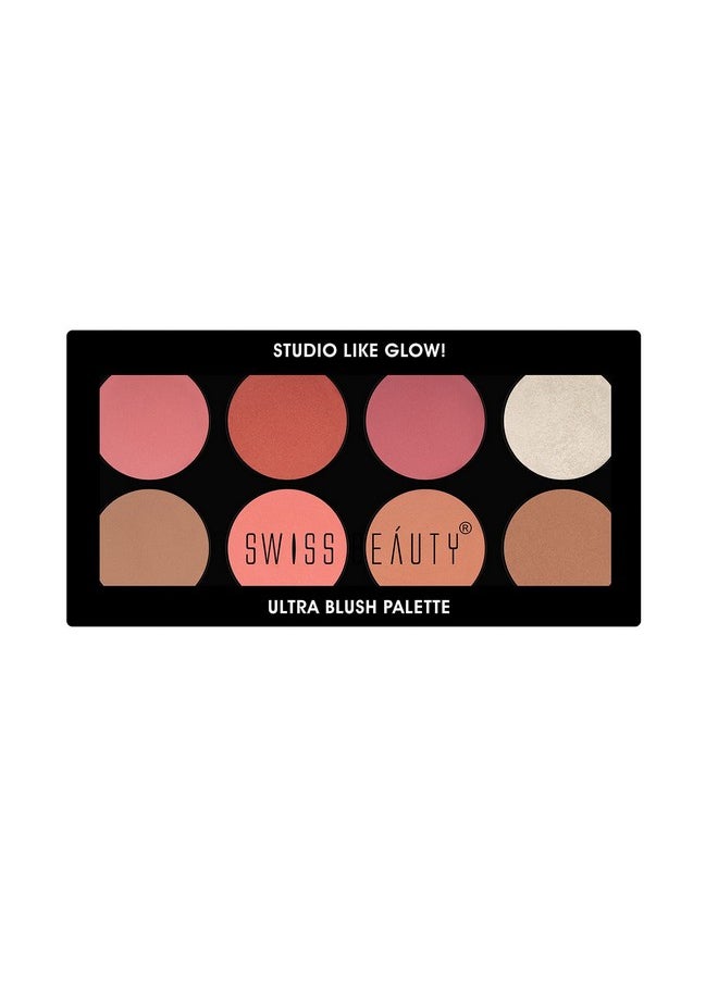Swiss Beauty - Ultra Blush Palette With Highly Blendable Shades | Pigmented Blusher For A Natural Flush | Shade-3, 16Gm| - Image 1
