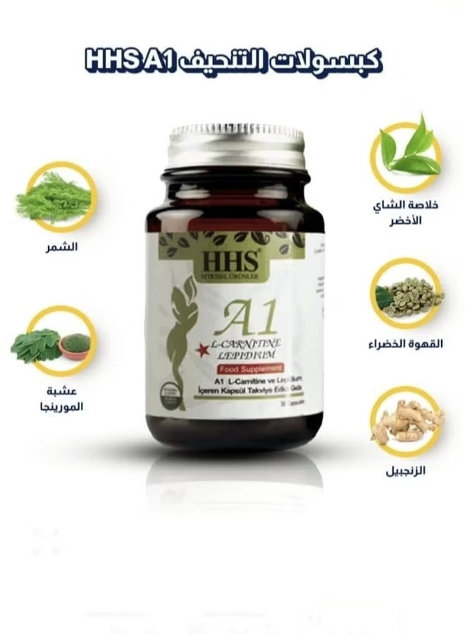 HHS Original Advanced Herbal Dietary Supplement for Effective and Safe Slimming and Fat Burning 30 Capsules - Image 2
