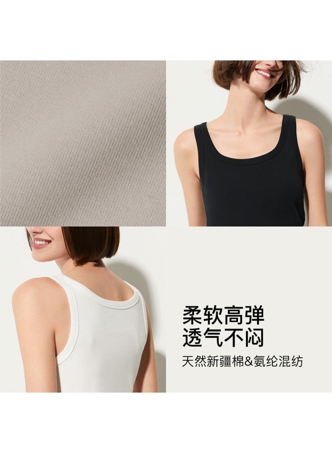 ubras Ribbed Base Layer Soft Minimalist Slimming Camisole For Women, Wearable As Innerwear Or Outerwear - Image 5