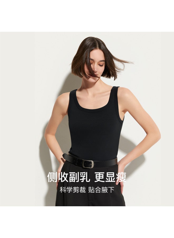 ubras Ribbed Base Layer Soft Minimalist Slimming Camisole For Women, Wearable As Innerwear Or Outerwear - Image 3