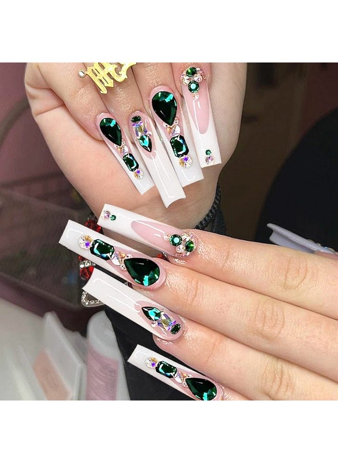 Namgznso XXL No C Curve Nail Tips for Acrylic Nails Professional, 600PCS Clear Tapered Square Nail Tips Straight Flat Nails Tips, Extra Long Half Cover Acrylic Nail Tips for Nail Salon and DIY Nail 12 Sizes  - Image 3