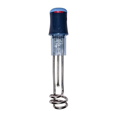 Havells Plastic Hp10 Auto 1000 watts Immersion Heater|Isi Mark Heavy Duty 3 Pin Moulded Plug,Touch Protection Cover|Waterproof,Heating Indicator,Nickel Plating,Warranty: 2 Year Comprehensive|(Blue) - Image 1
