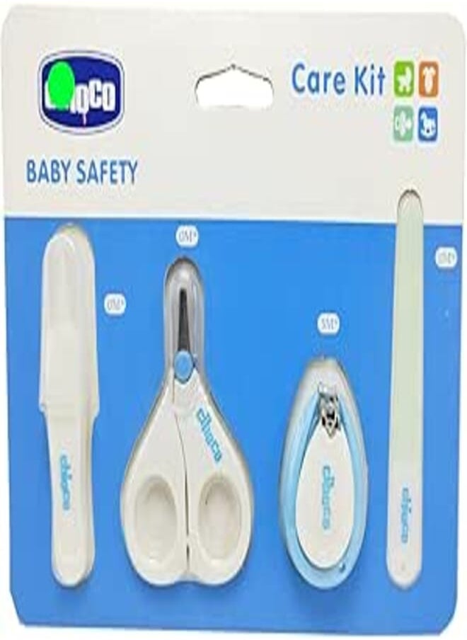Generic Baby First Care Set 4 Pcs, Nail Care Set - Baby & Newborn Baby Nail Scissors Nail Clipper Nail File with Baby Nose and Ear Cleaner, Blue -. by Rana Store 