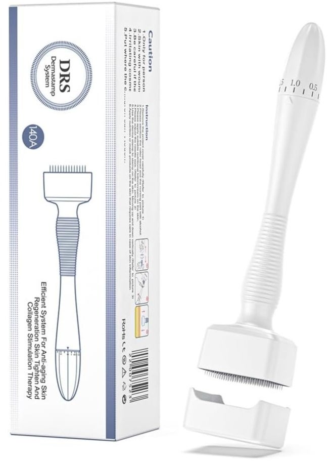 20 20 Planet CARE EVERYDAY Adjustable 0~2mm 140 Pins Derma Stamp - Derma Pen Microneedle Stamp for Hair, Beard growth, Shrink Pores, Brighten Skin Tone  - Image 1