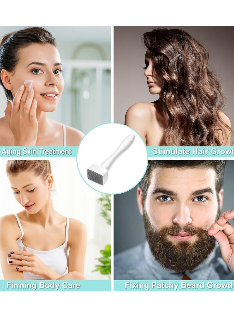 20 20 Planet CARE EVERYDAY Adjustable 0~2mm 140 Pins Derma Stamp - Derma Pen Microneedle Stamp for Hair, Beard growth, Shrink Pores, Brighten Skin Tone  - Image 4