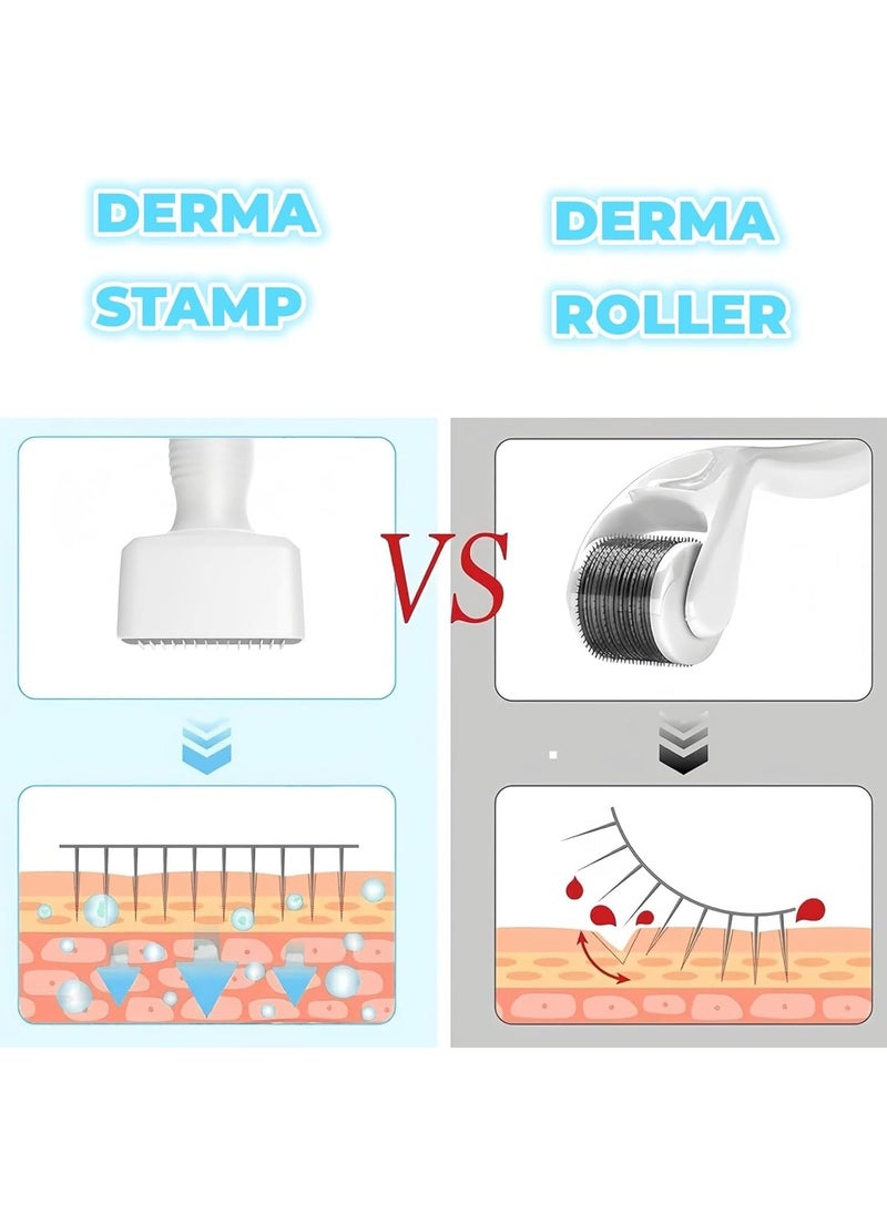 20 20 Planet CARE EVERYDAY Adjustable 0~2mm 140 Pins Derma Stamp - Derma Pen Microneedle Stamp for Hair, Beard growth, Shrink Pores, Brighten Skin Tone  - Image 5