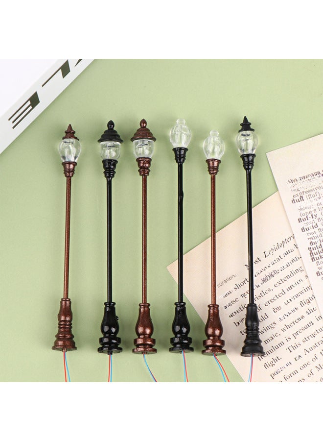 Building Sand Table Model Micro Landscape Decoration Lamp Model Accessories Garden Lamp-Color:Style 2  - Image 2