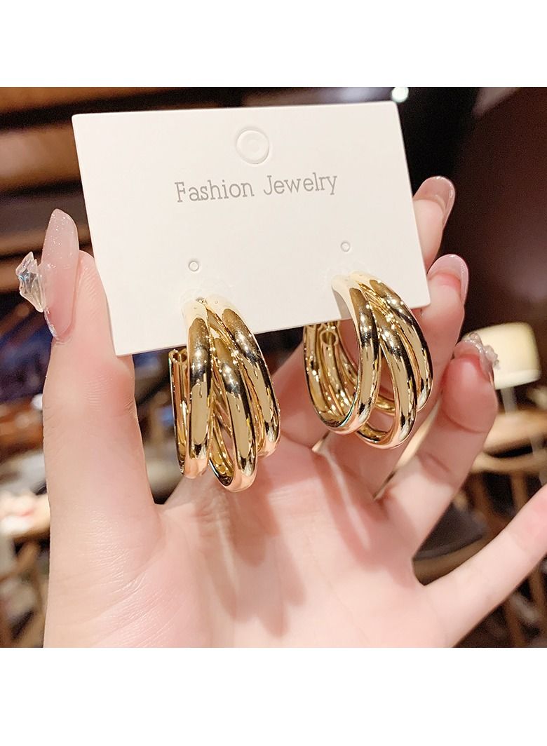 Advanced Three Ring Earrings - Image 2