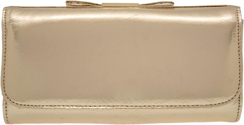 JNB Women's Metallic Material Clutch Purse - Image 1