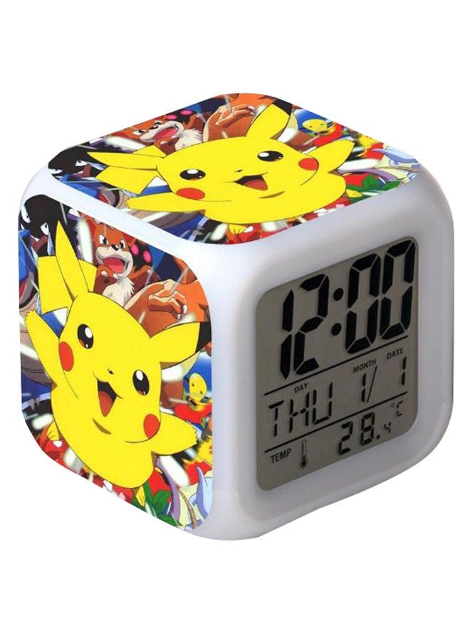 NIBEMINENT Pikachu Digital Alarm Clock Multicolour 150grams
