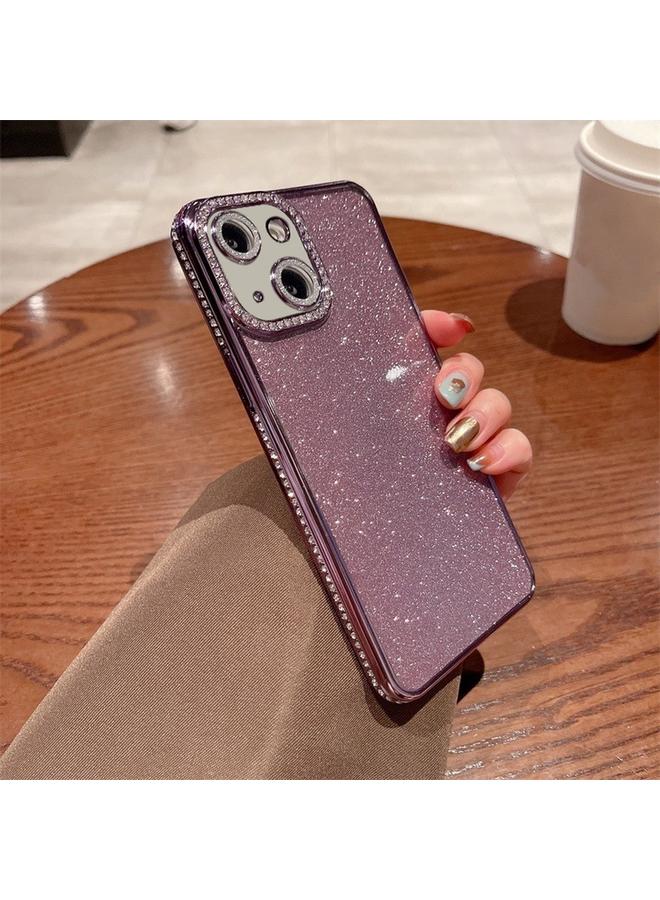 اس-توب جراب لهاتف iPhone 14 Plus مصنوع من مادة TPU اللامعة والألماس - Image 1